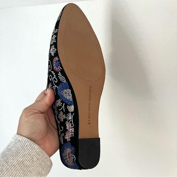 Avec Le Filles Bella Embroidered Low Wedge Mules Slip On NWOB - Picture 8 of 9